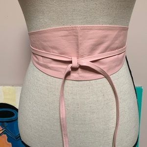 Obi Belt blush pink 87 inches long